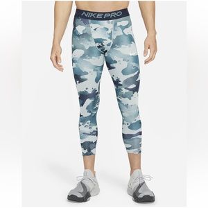 Nike Pro 3/4 Camo Printed Training Compression Leggings